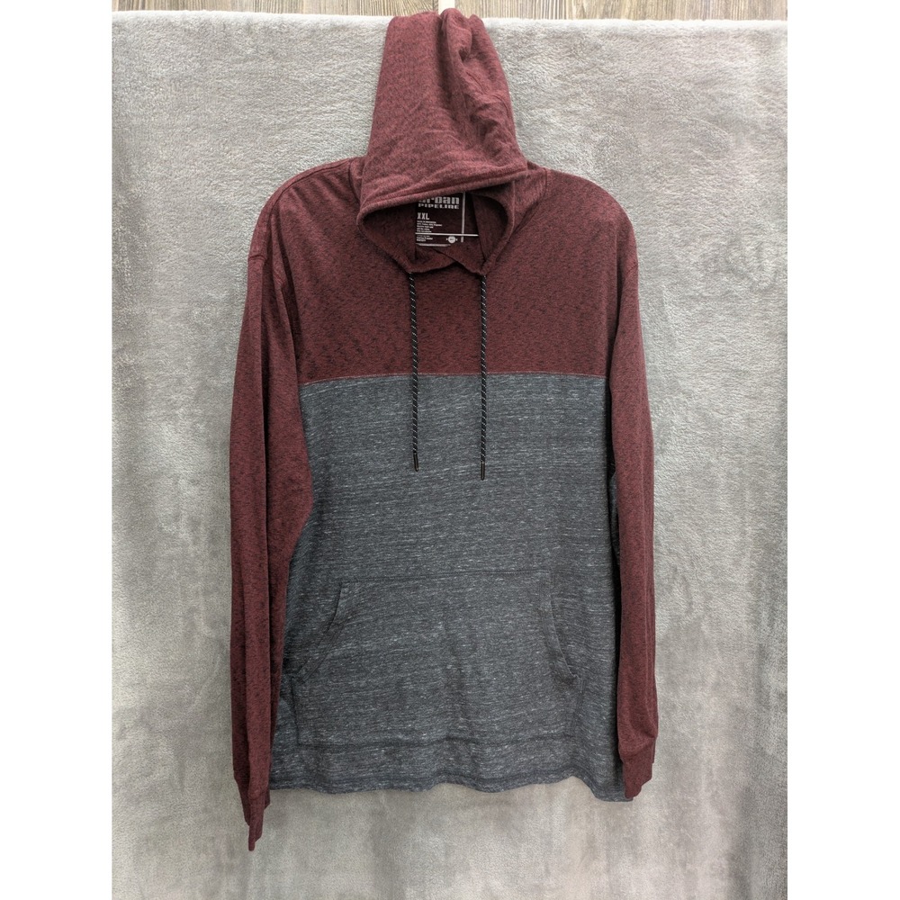 Lightweight Hoodie Shirt Men's XXL Color‎ Block Athleisure Normcore Casual